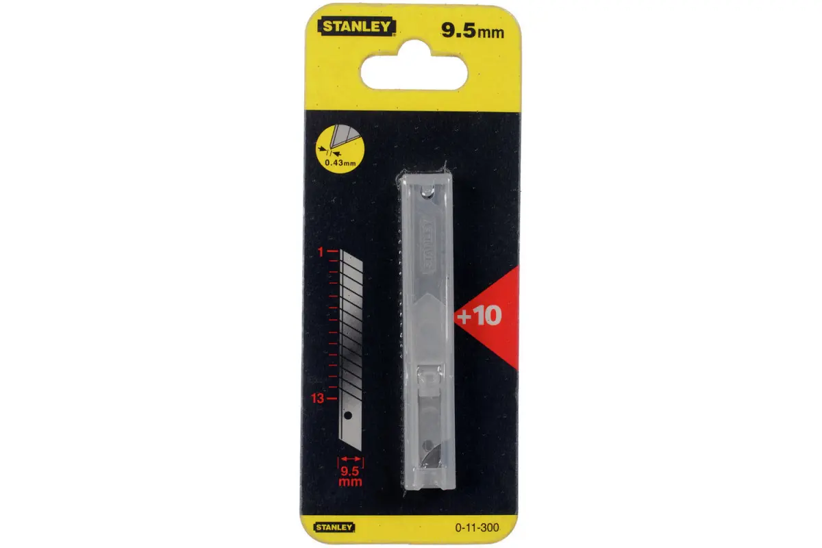 набор сменных лезвий stanley 0-11-300. Stanley нож 9мм. лезвие для автосервиса. лезвие olfa asb-10 сегментированное, 9мм - 20 штук. арт.