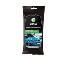 Салфетки влажные GRASS для очистки стекол, зеркал и фар   IT-0313