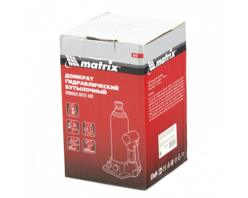Домкрат гидравлический бутылочный Matrix 50762