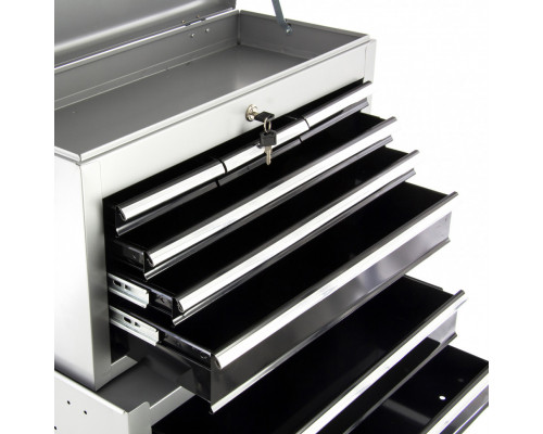 Шкаф для инструмента 2-секционный (600х260х340 мм; 616х330х658 мм) 10 ящиков MATRIX 906605