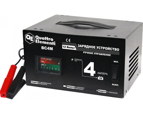 Зарядное устройство QUATTRO ELEMENTI BC 4M  770-063