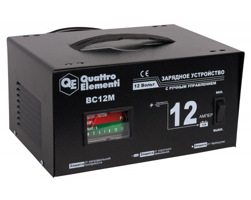 Зарядное устройство QUATTRO ELEMENTI BC 12M  770-094