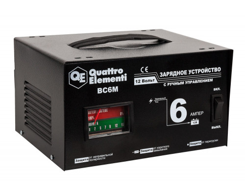 Зарядное устройство QUATTRO ELEMENTI BC 6M  770-070