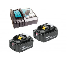 Набор Makita аккумуляторная батарея XLT BL1850B 5.0 Aч (2 шт.) + з/у DC18RC 191L74-5