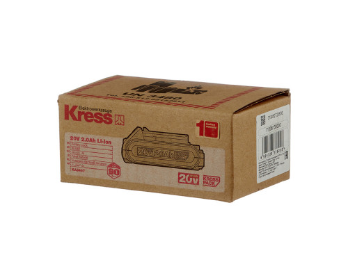 Аккумуляторная батарея KRESS KA3497 20V 2,0 Ач Аккумуляторная батарея KRESS KA3497 20V 2,0 Ач