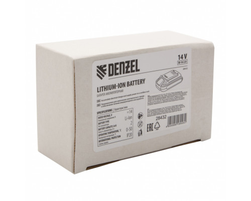 Батарея аккумуляторная Denzel IB-14-2.0 (2.0 Ач; 14 В; Li-Ion) 28432