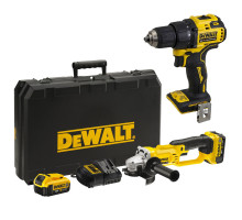 Дрель аккумуляторная DEWALT DCD 708 N + УШМ аккумуляторная DCG 412 M2