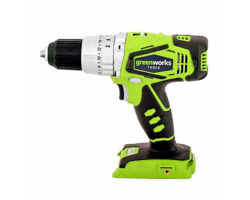 Аккумуляторная ударная дрель-шуруповерт GREENWORKS G24CD 3801107 Аккумуляторная ударная дрель-шуруповерт GREENWORKS G24CD 3801107