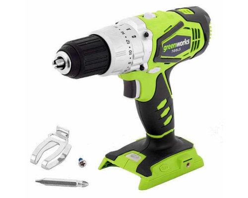 Аккумуляторная ударная дрель-шуруповерт GREENWORKS G24CD 3801107 Аккумуляторная ударная дрель-шуруповерт GREENWORKS G24CD 3801107