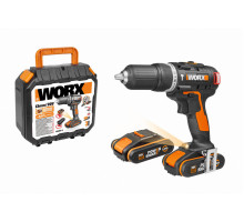 Аккумуляторная бесщеточная ударная дрель-шуруповерт WORX WX367 20V