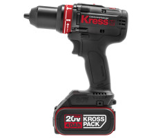Дрель аккумуляторная KRESS ударная KU361 20V 4,0 Ач кейс