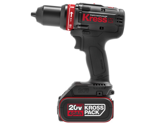 Дрель аккумуляторная KRESS KU124 20V 4,0 Ач кейс Дрель аккумуляторная KRESS KU124 20V 4,0 Ач кейс