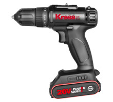 Дрель аккумуляторная KRESS KU210.1 20V 2,0 Ач кейс