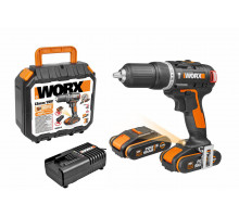 Аккумуляторная ударная дрель-шуруповерт WORX WX372 20V 2,0 Ач кейс