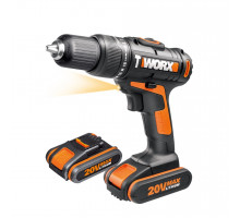 Дрель аккумуляторная WORX WX371.1 20V 2,0 Ач кейс