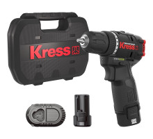 Дрель аккумуляторная KRESS KUA24 12V 2.0 Ач х 2, ЗУ, кейс
