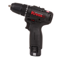 Дрель-шуруповерт ударная аккумуляторная KRESS KU362 12V, 2Ач x 2, ЗУ