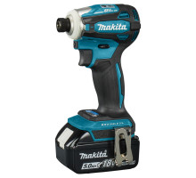 Аккумуляторный ударный бесщеточный шуруповерт Makita DTD 172 RTJ