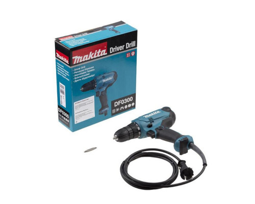 Дрель-шуруповерт Makita DF0300 + набор бит D-65028 10 шт. DF0300X3 Дрель-шуруповерт Makita DF0300 + набор бит D-65028 10 шт. DF0300X3