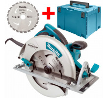 Дисковая пила Makita 1800Вт + диск D-29050/210x30x2x24T, кейс Makpac 5008MGJX2