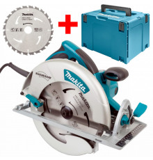 Дисковая пила Makita 1800Вт + диск D-29050/210x30x2x24T, кейс Makpac 5008MGJX2