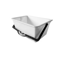 Ведро для краски DECOR "Black&White" 8 литров, белое 1877016