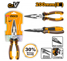 Тонкогубцы INGCO INDUSTRIAL 200 мм HHLNP28200