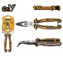Тонкогубцы изогнутые INGCO INDUSTRIAL 160 мм HBNP28168
