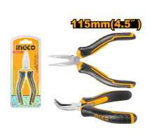 Тонкогубцы изогнутые мини INGCO 115 мм HMBNP08115