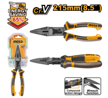 Тонкогубцы INGCO усиленные на 65% 215 мм SUPER INDUSTRIAL HCLNP58200
