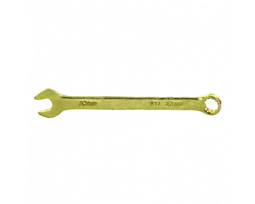 Ключ комбинированный, 10 мм, желтый цинк СИБРТЕХ 14976