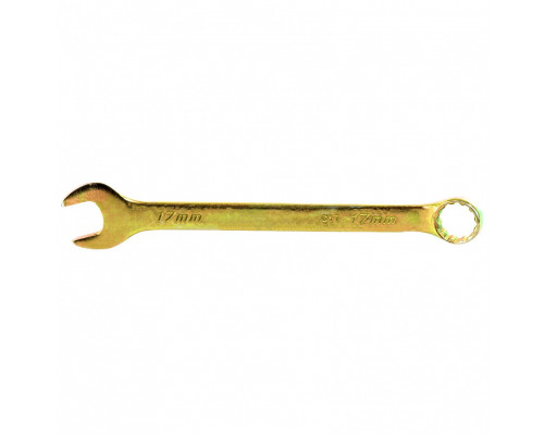 Ключ комбинированный, 17 мм, желтый цинк СИБРТЕХ 14982