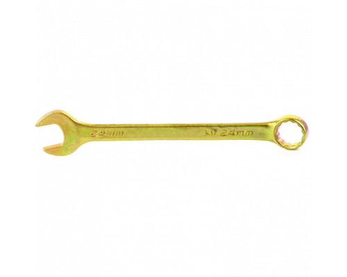 Ключ комбинированный, 24 мм, желтый цинк СИБРТЕХ 14986