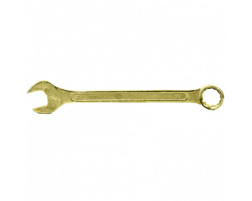 Ключ комбинированный, 27 мм, желтый цинк СИБРТЕХ 14987