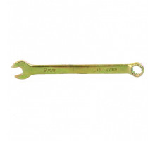 Ключ комбинированный, 9 мм, желтый цинк СИБРТЕХ 14975