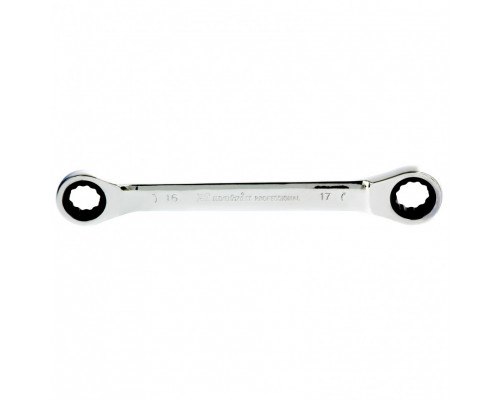 Ключ накидной трещоточный, 16 х 17 мм MATRIX PROFESSIONAL 14505