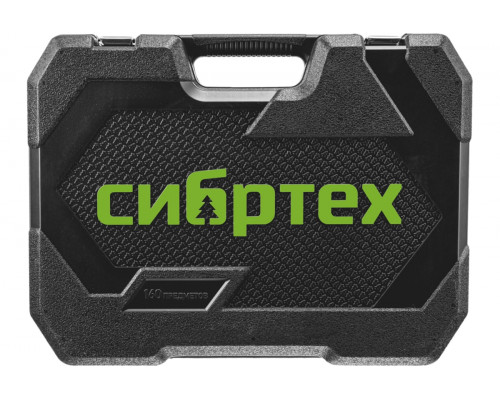 Набор инструментов СИБРТЕХ 1/2", 3/8", 1/4", пластиковый кейс 160 предм. 14172 Набор инструментов СИБРТЕХ 1/2", 3/8", 1/4", пластиковый кейс 160 предм. 14172