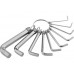 Набор ключей имбусовых HEX, 1,5-10 мм, 10 шт SPARTA 112685