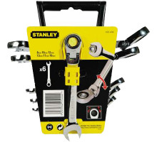 Набор ключей гаечных Stanley с трещеткой (6 шт) 4-91-444