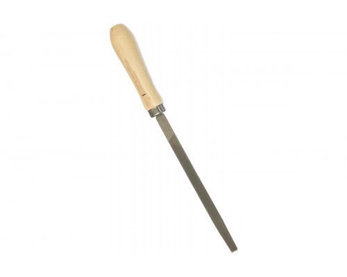 Напильник трехгранный Сибртех 250 мм, деревянная ручка 16029 