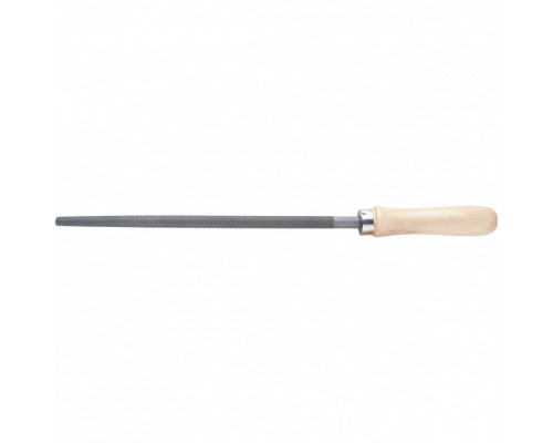 Напильник круглый Сибртех 200 мм, деревянная ручка 16126 