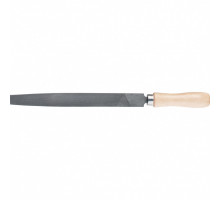 Напильник плоский Сибртех 200 мм, деревянная ручка 16226
