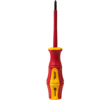 Отвертка диэлектрическая КОБАЛЬТ Ultra Grip PH-1x80 мм CR-V 646-492