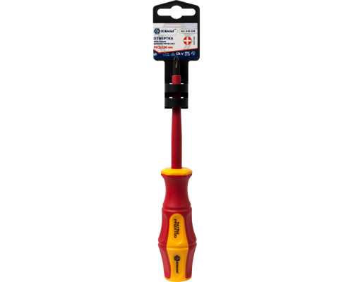 Отвертка диэлектрическая КОБАЛЬТ Ultra Grip PH-2x100 мм CR-V 646-508 Отвертка диэлектрическая КОБАЛЬТ Ultra Grip PH-2x100 мм CR-V 646-508