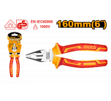 Плоскогубцы диэлектрические INGCO INDUSTRIAL 160 мм HICP28168