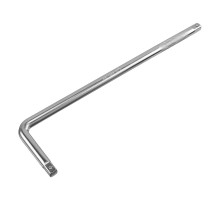Вороток Г-образный, 375х100 мм, квадрат 1/2", CrV, матовый хром DENZEL 14067