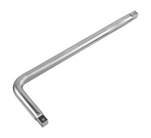 Вороток Г-образный, 450х150 мм, квадрат 3/4", CrV, матовый хром DENZEL 14069