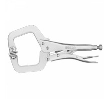 Клещи зажимные С-образные с фиксатором и подвижными губками INGCO INDUSTRIAL HCCLW0211