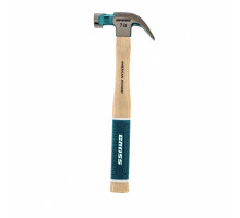 Молоток-гвоздодер, 200 г, угол 45, магнит, обрезиненная рукоятка GROSS American hickory 10414