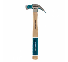 Молоток-гвоздодер, 450 г, угол 45, магнит, обрезиненная рукоятка GROSS American hickory 10415